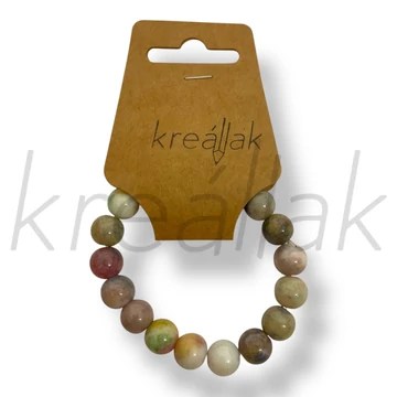 Barna márványos karkötő