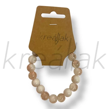 Barna roppantott üveg karkötő