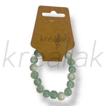 Menta roppantott üveg karkötő