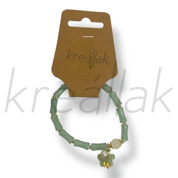 Zöld pillangó medál karkötő