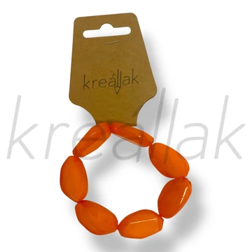 Narancs nagy gyöngyös karkötő