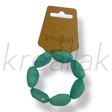 Türkizkék nagy gyöngyös karkötő