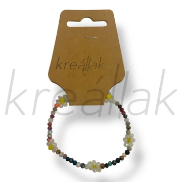 Színes gyöngy karkötő