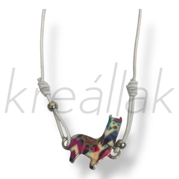 Szürke láma karkötő