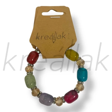 Színes gyöngyös karkötő