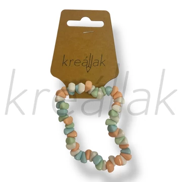 Pasztell gyöngyös karkötő