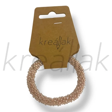 Apró gyöngyös rózsaszín karkötő