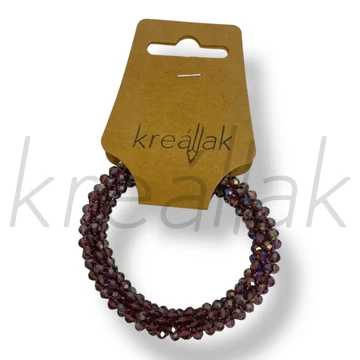 Apró gyöngyös lila karkötő