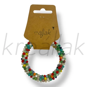 Apró színes gyöngyös karkötő