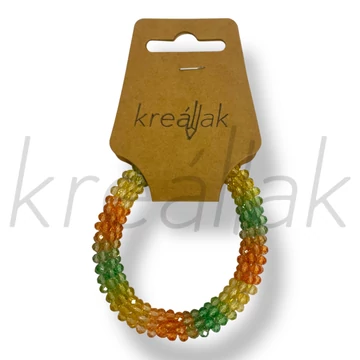 Apró gyöngyös narancsos karkötő