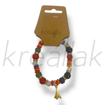 Eiffel torony medál karkötő