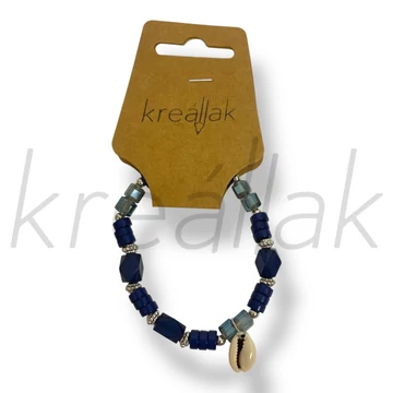 Kék kagylós karkötő