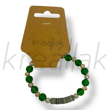 Zöld gyöngyös karkötő