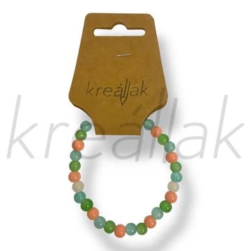 Pasztell gyöngyös karkötő