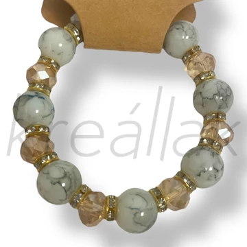 Szürke márvány mintás karkötő