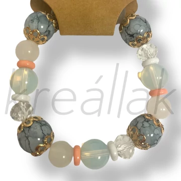 Szürke márvány karkötő