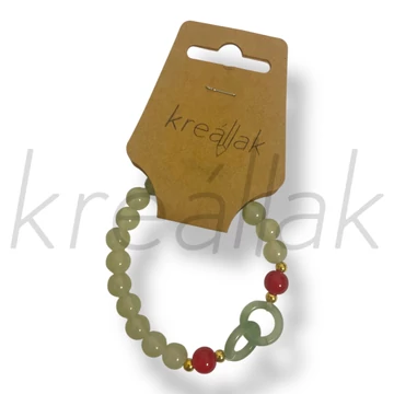 Világoszöld végtelen karkötő