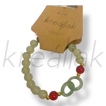 Világoszöld végtelen karkötő