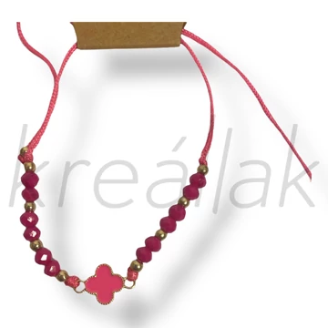 Pink lóherés karkötő