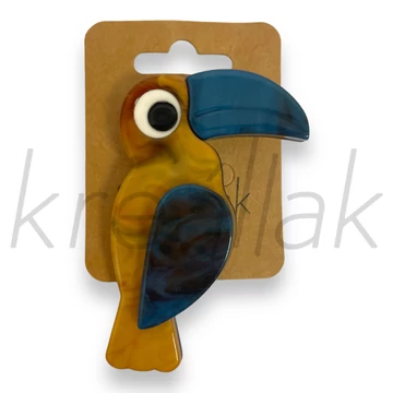 Bross - Mustársárga papagáj kitűző