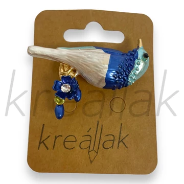 Kék madár kitűző