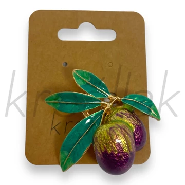 Bross - Szilvás kitűző arany