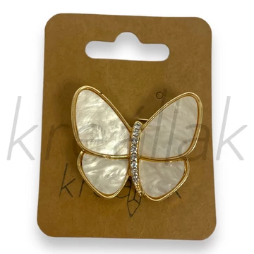 Bross - Gyöngyházfényű lepke kitűző