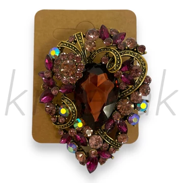 Bross - Lila köves bross