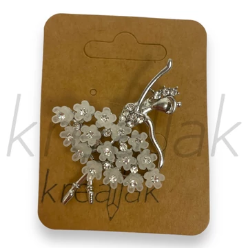 Bross - Köves balerína kitűző