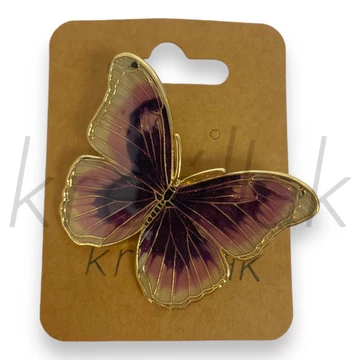 Bross - Arany színű lepkés kitűző