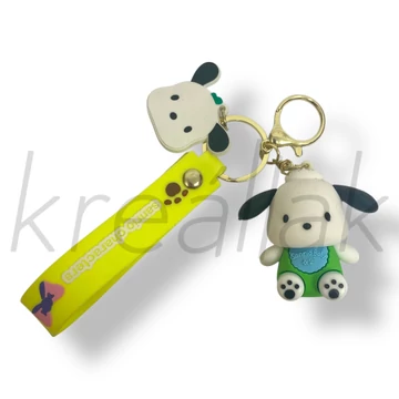 Zöld figura kulcstartó