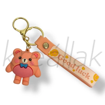 Narancs maci kulcstartó