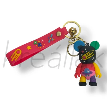 Színes figura kulcstartó