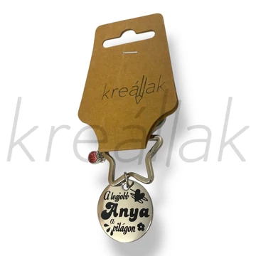 A legjobb anya a világon kulcstartó