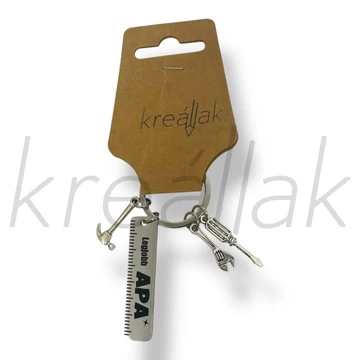 A legjobb apa fém kulcstartó