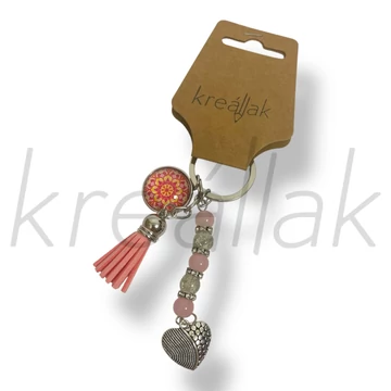 Lazac mandala kulcstartó