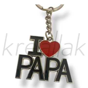 I love Papa kulcstartó