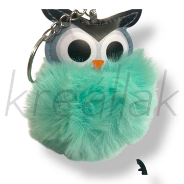 Menta bagoly kulcstartó