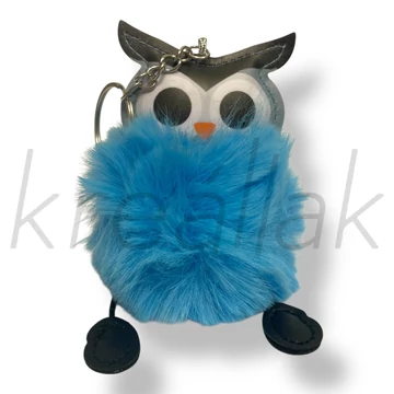 Kék bagyoly kulcstartó