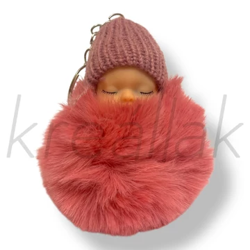 Mályva baba kulcstartó