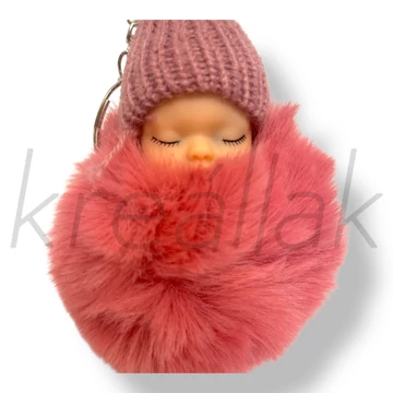 Mályva baba kulcstartó