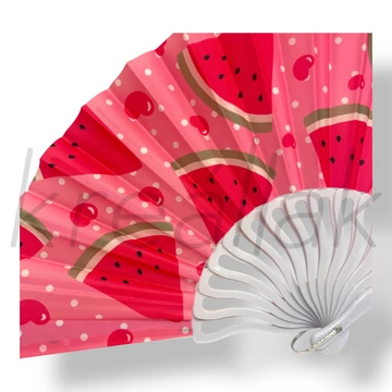 Pink dinnyés legyező