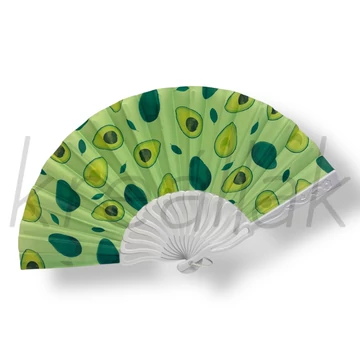 Zöld avokádós legyező