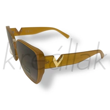 Barna átlátszó keretes napszemüveg