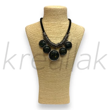 Nyaklánc - Lencsés nyaklánc fekete
