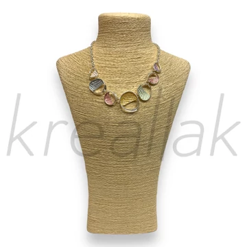 Nyaklánc - Körvonal mintás nyaklánc színes