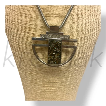 Ezüst színű köves nyaklánc