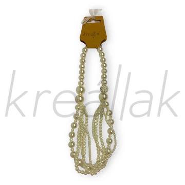 Nyaklánc - Fehér gyöngyös nyaklánc