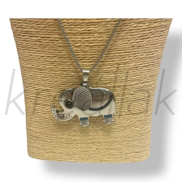 Ezüst elefántos nyaklánc