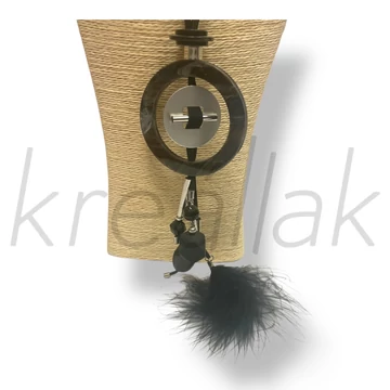 Fekete tollas nyaklánc